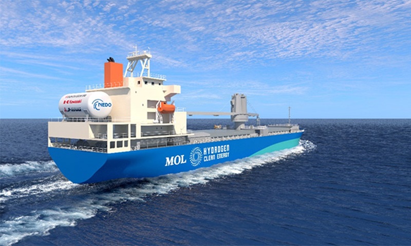 Japan hits milestone with hydrogen ship engine test