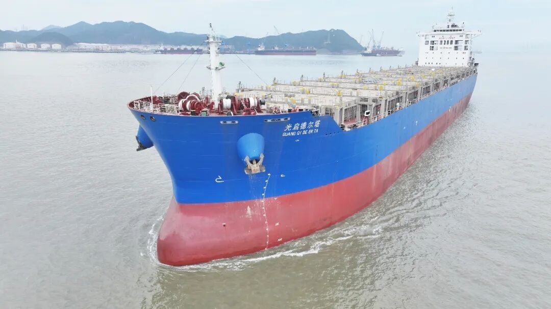 World's Largest Bulk Carrier to Container Ship Conversion Completed in China