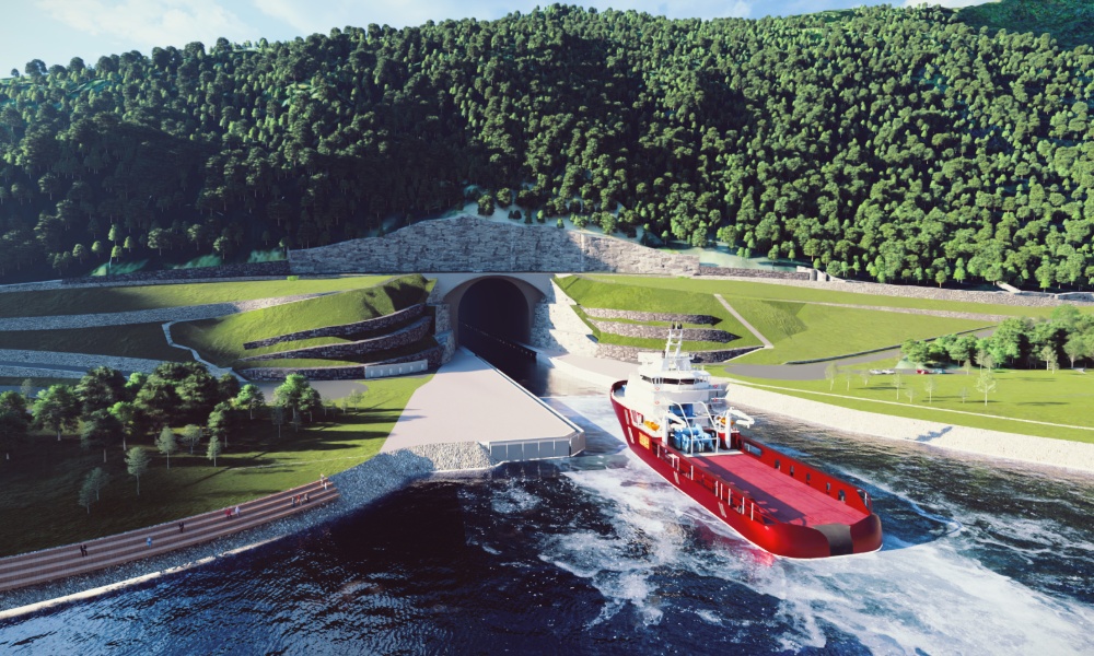Norway is about to tunnel a shipping lane through a mountain